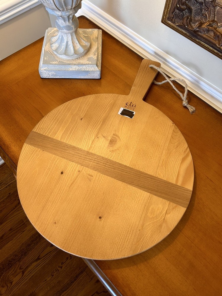 Etu Home Round Pine Charcuterie Board Small NWT OPEN BOX