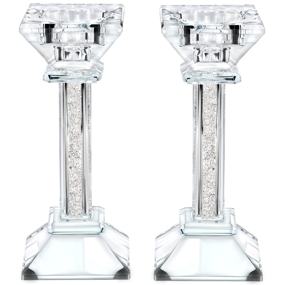 Crystal Candle Holders Set of 2-6.2