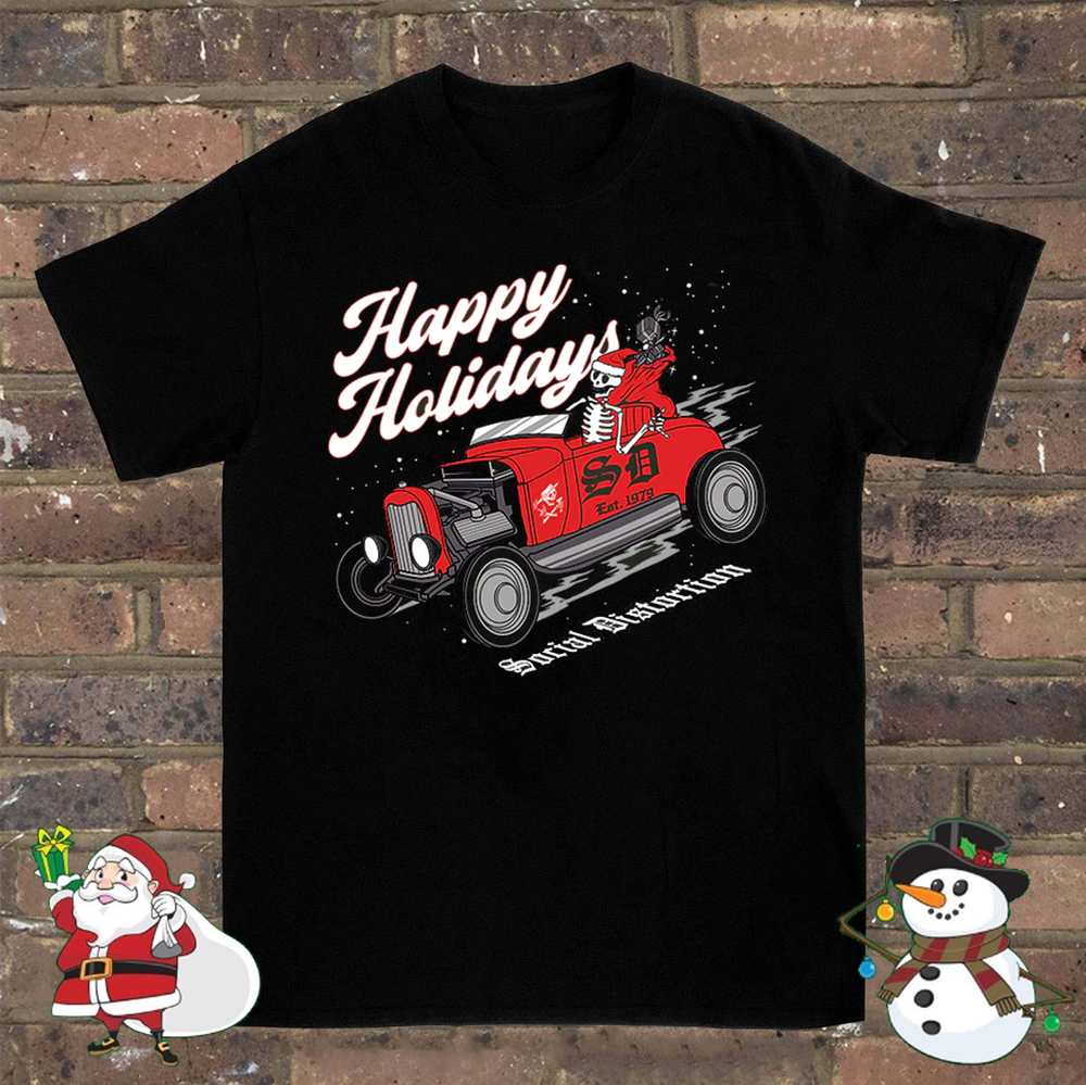 Social Distortion Band Santa Christmas T-shirt Unisex Gift S-5XL BO865