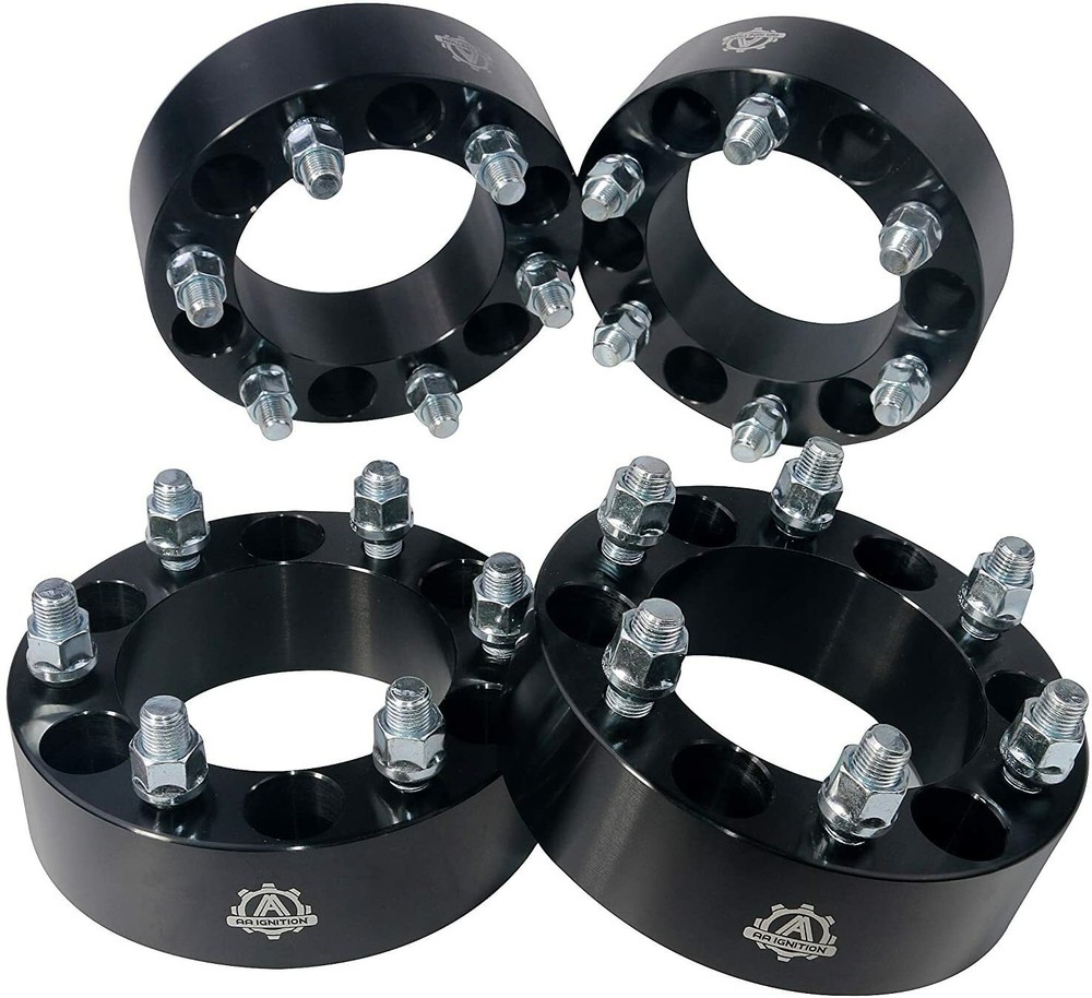 6-Lug 2-Inch Wheel Spacers for Chevy – Set of 4 Hub-Centric Adapters-image