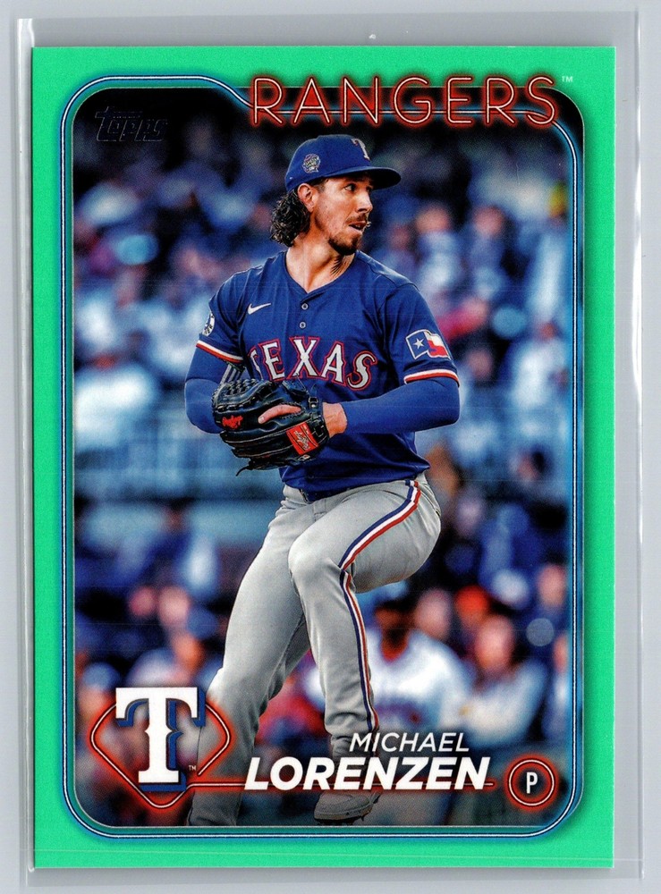 2024 Topps Update US226 Michael Lorenzen Aqua Parallel Baseball Card