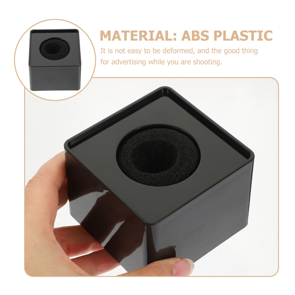 Portable ABS Injection Molding Square Cube Shaped Interview Mic Microphone Logo