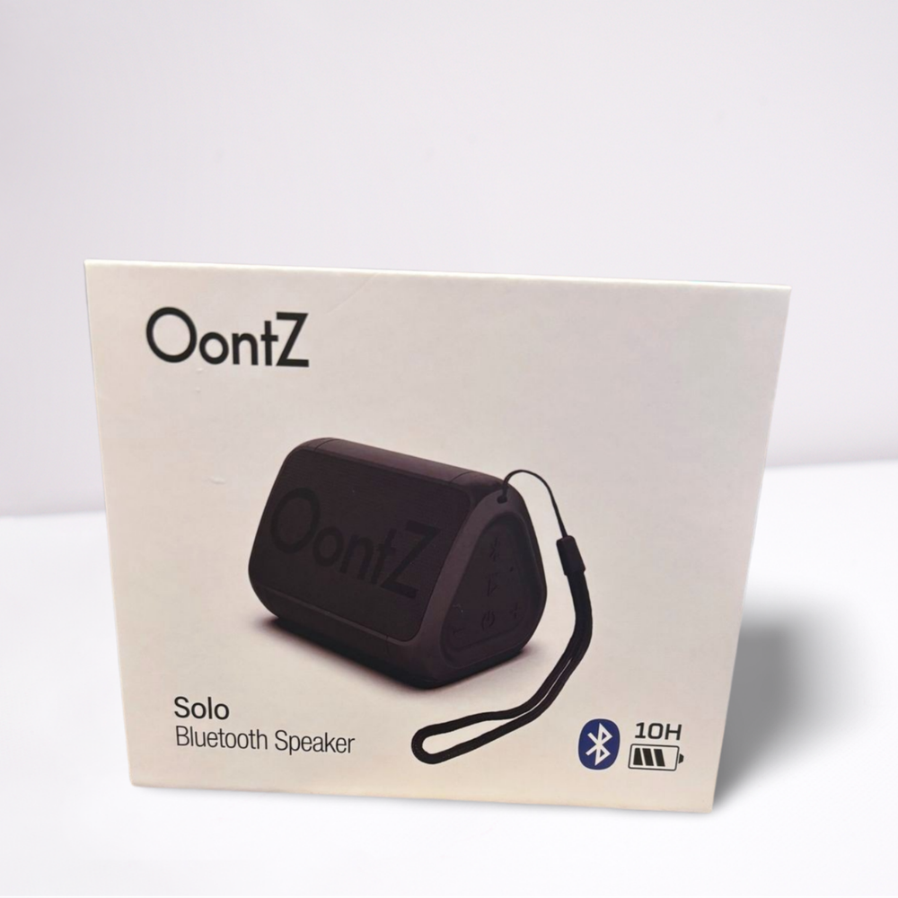 OontZ Angle 3 Solo Waterproof Portable Bluetooth Speaker in Black – Ultra Compact Wireless