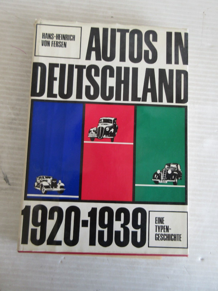 AUTOS IN DEUTSCHLAND 1920-1939 IN GERMAN 1975