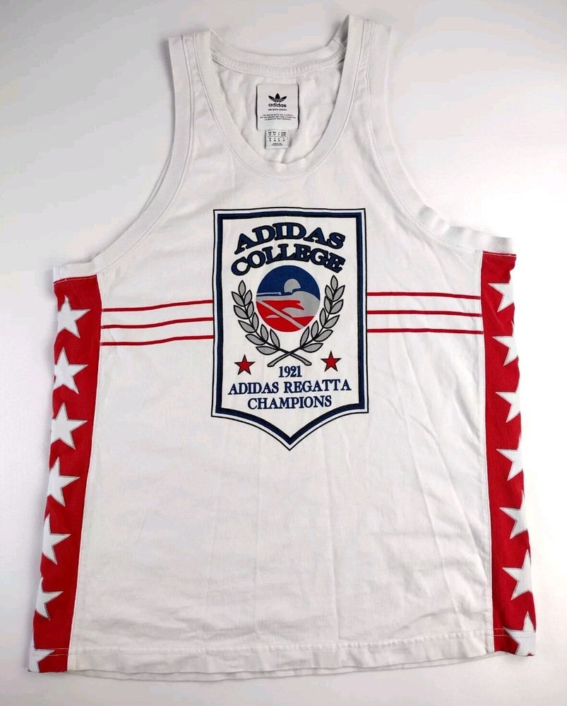 Adidas Archive Series 1921 Regatta Size Medium Tank Top Musce Shirt Mens Casual