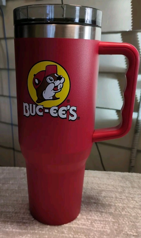 Buc-ees Yukon Outfitters 40 oz Stainless Steel Travel Mug with Handle