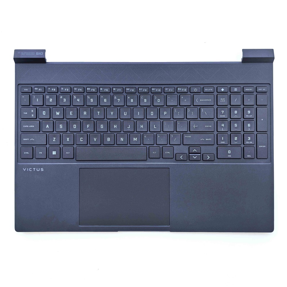 New For HP Victus 15-FA 15-FA0031DX Palmrest w/ Keyboard Blue N13299-001 US