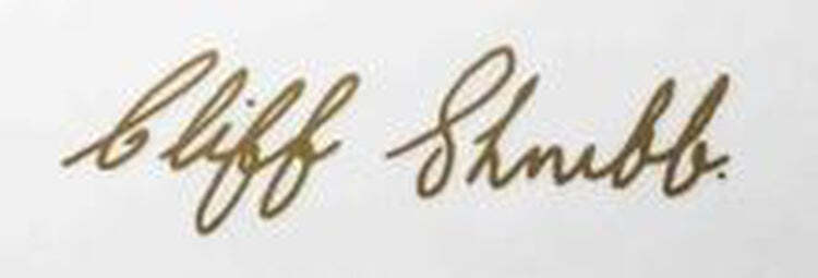 Cliff Shrubb signature tube decal premium guitar accessory