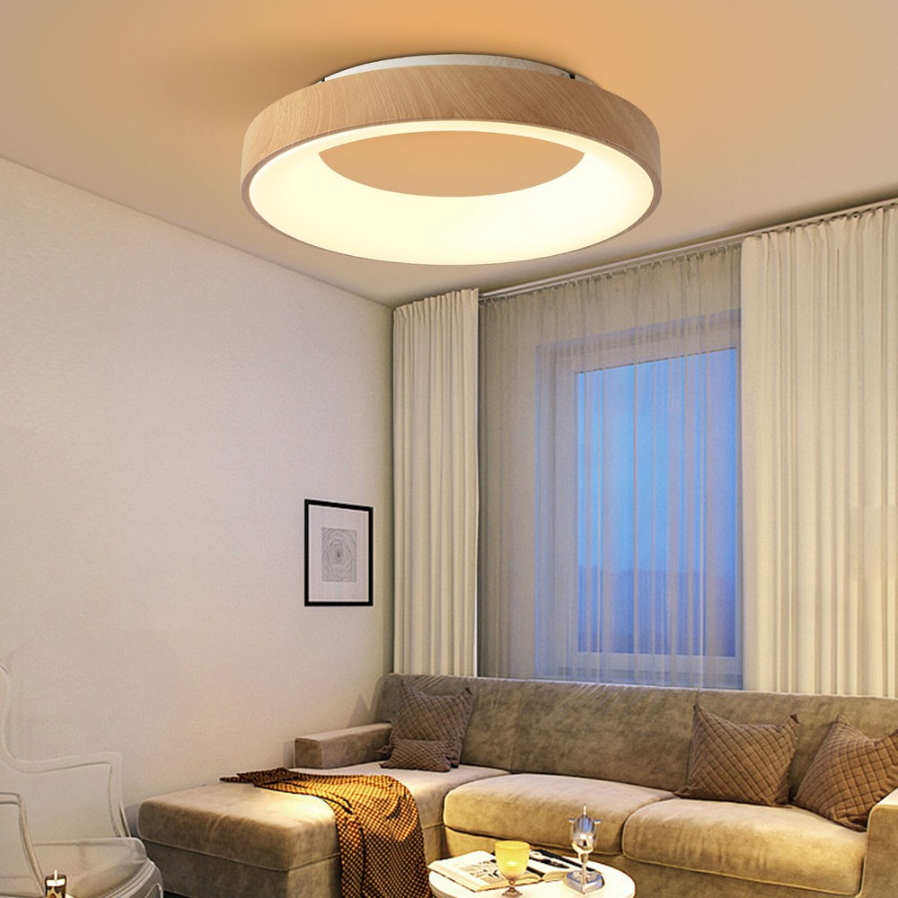 Modern Flush Mount LED Ceiling Light Acrylic Lampshade Indoor Chandelier Fixture