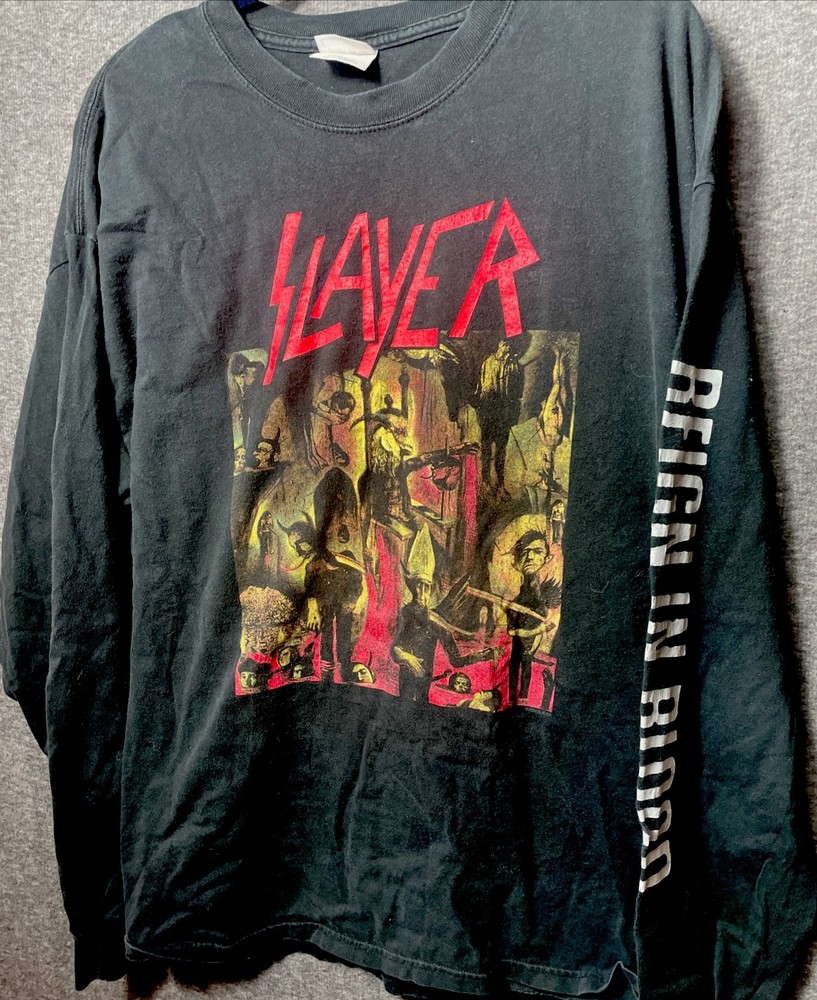 Vintage 2004 Slayer Do You Want To Die??Tour Rare Metal Concert Band  T Shirt XL