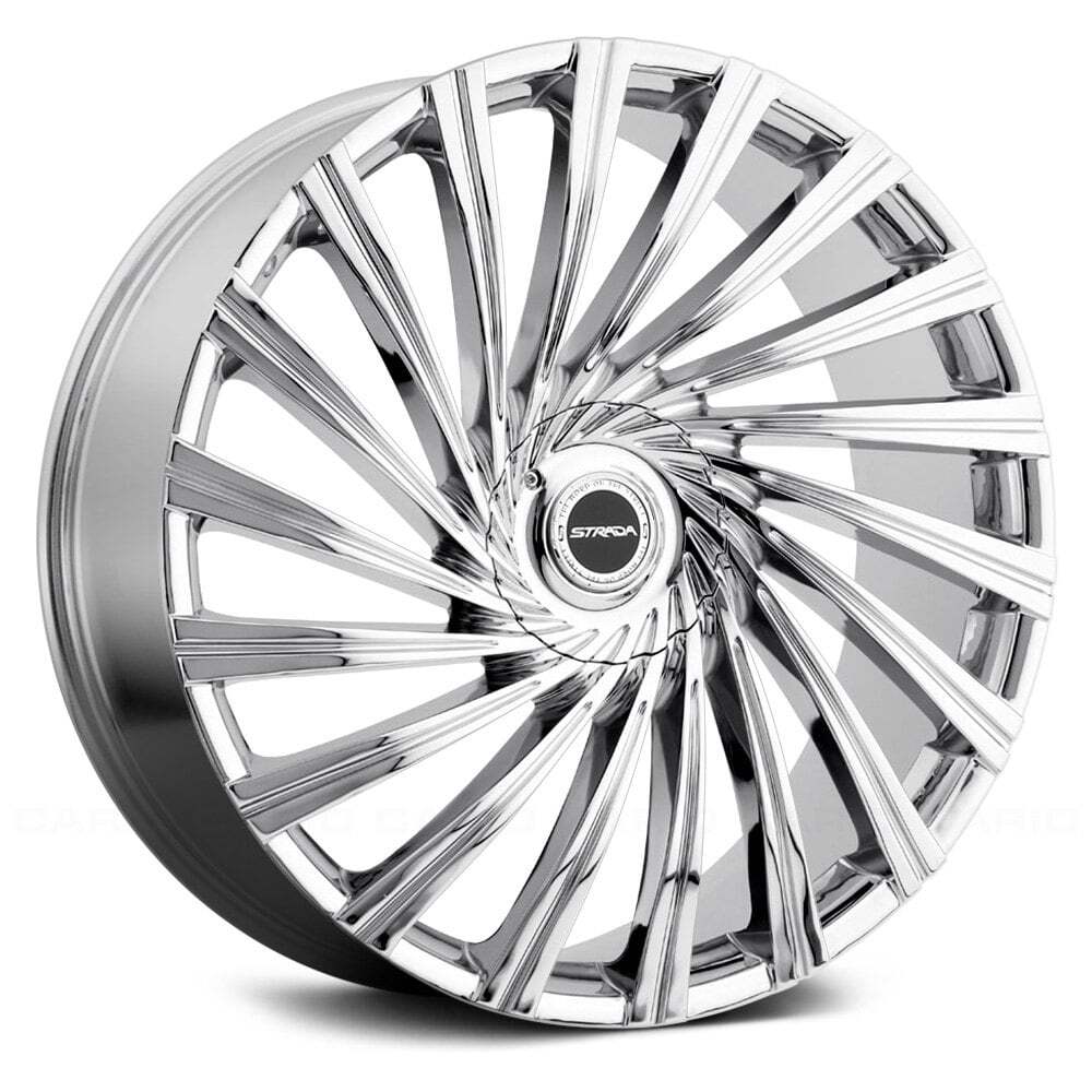 Strada TORNADO 24x10 Chrome Wheels Set of 4 5x120.65 78.1