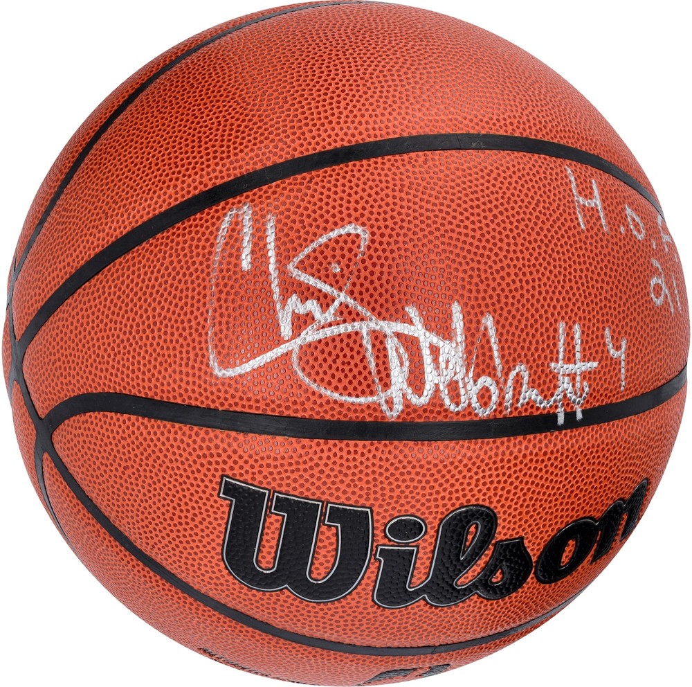 Chris Webber Kings Signed Wilson Authentic Indoor/Outdoor Basketball w/Insc