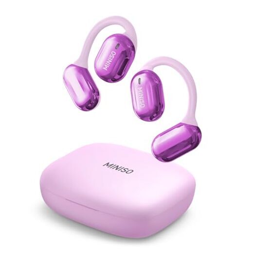 X23 Open Ear Headphones, Wireless Earbuds, Bluetooth 5.4 Air X23 Purple