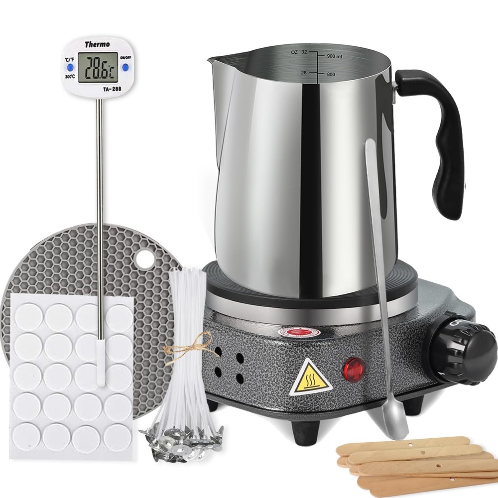 Candle Making kit with Hot Plate,Wax Melter for Candle Making,Candle Making K...