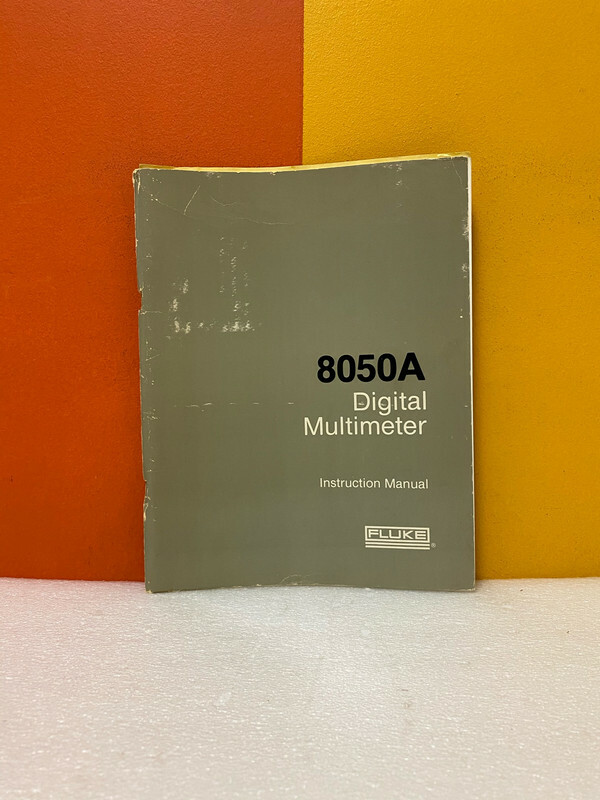 Fluke 530907 8050A Digital Multimeter User Guide Instructions