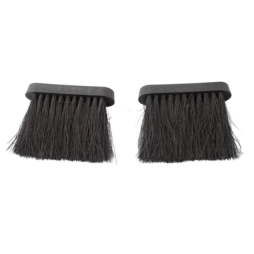 2Pcs Oblong Hearth Brush Head Refill for Fireplace Companion Sets