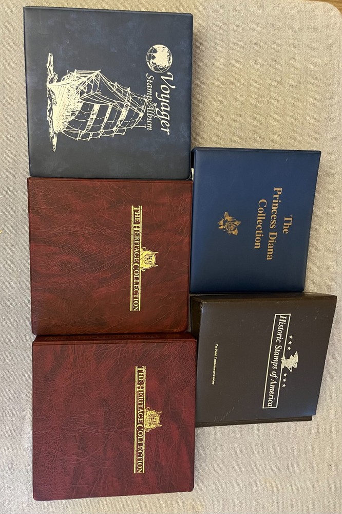 Set of 5 Stamp Book Collection Plus Bonus Stamps