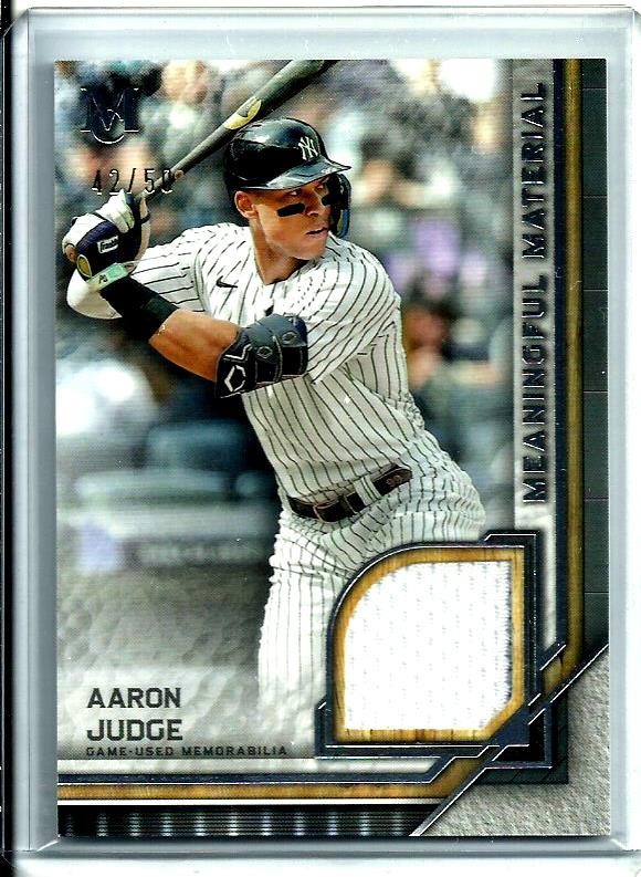 Aaron Judge 2023 Topps Museum Collection Relic Card 42/50 MMR-AJ-image