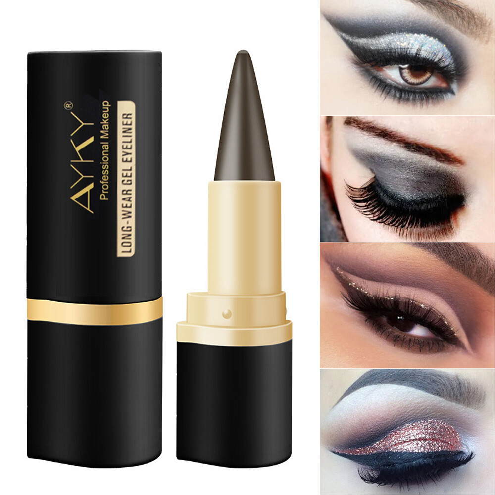 Thick Black Gel Eyeliner Pen Cream Pencil for Eye Makeup