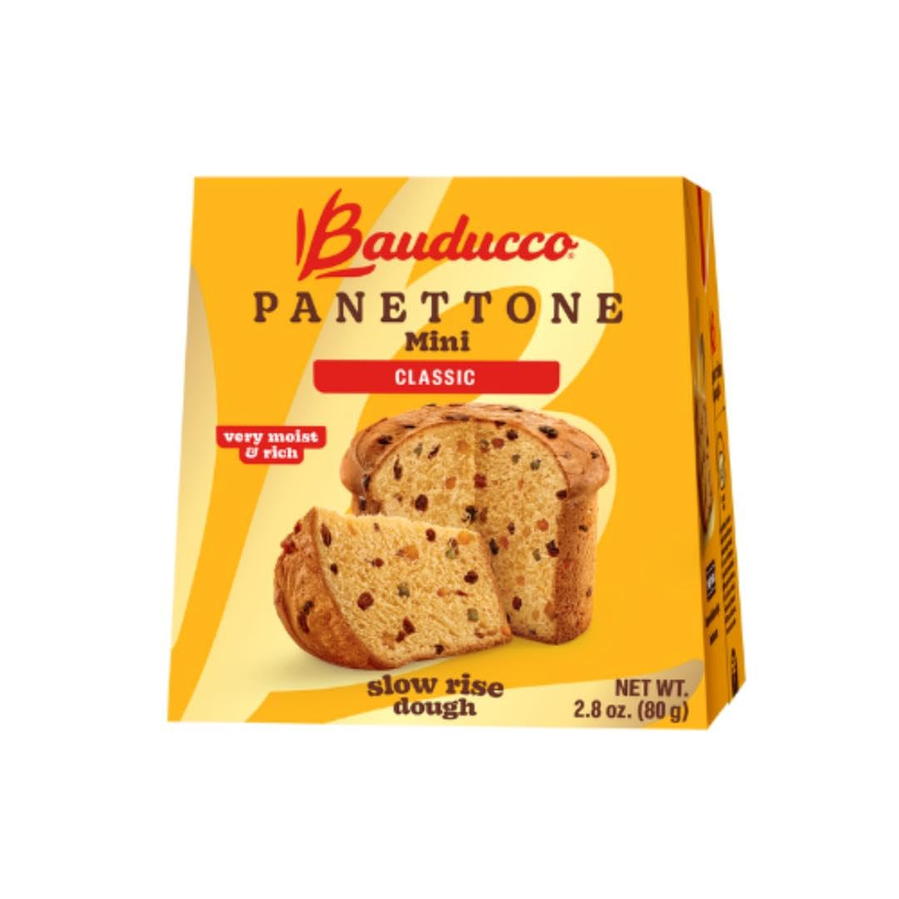 Mini Panettone – Moist Holiday Cake with Candied Fruit & Raisins, 2.8oz