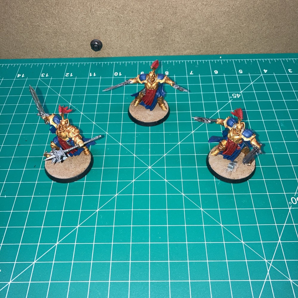 Warhammer Age Of Sigmar Lot Stormcast Eternals Evocators X3 - Painted