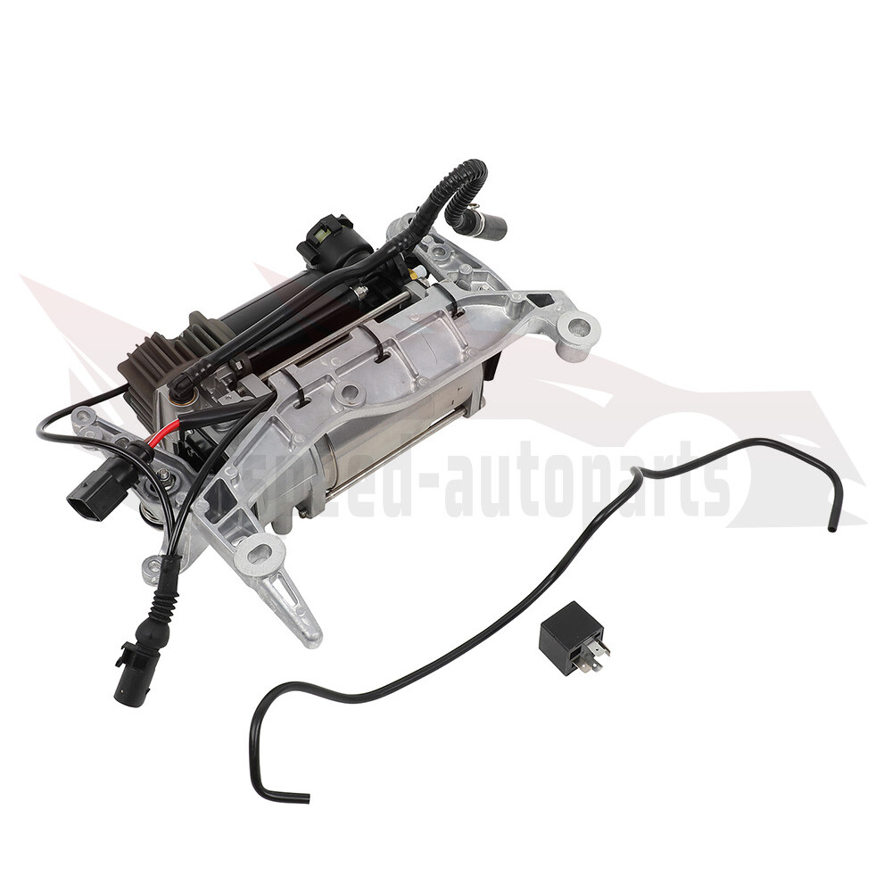 Air Suspension Air Compressor Pump w/Bracket For VW Touareg 7L Porsche Cayenne