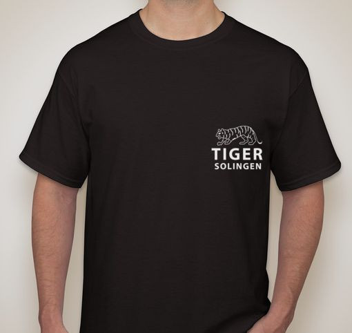 Vintage TIGER Solingen WWII German Dagger Knife Blade Logo T-Shirt