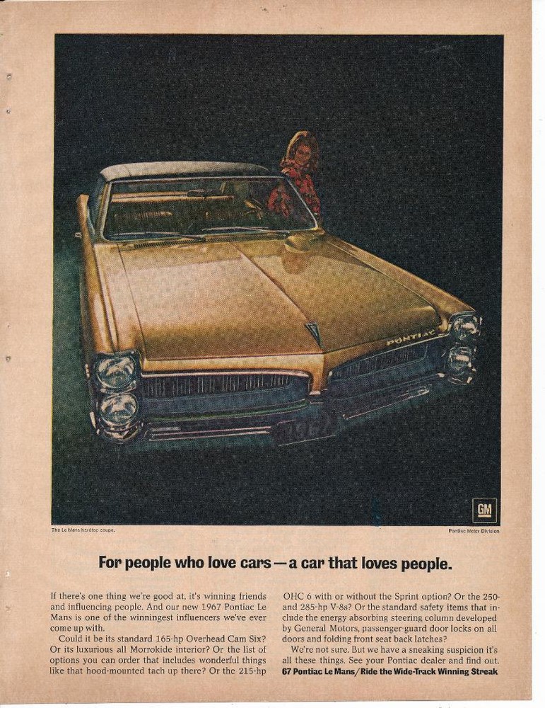 Magazine Ad - 1967 - Pontiac Le Mans