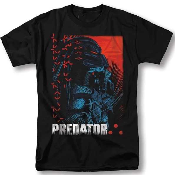 Predator 80s Sci-Fi Action Cult Movie Poster Classic Retro Vtg Graphic TeeUnisex