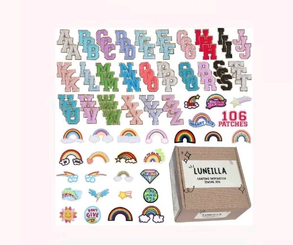 Luneilla Iron On Patches for Clothes – Sew On Patches for Backpacks, Hats, Jean