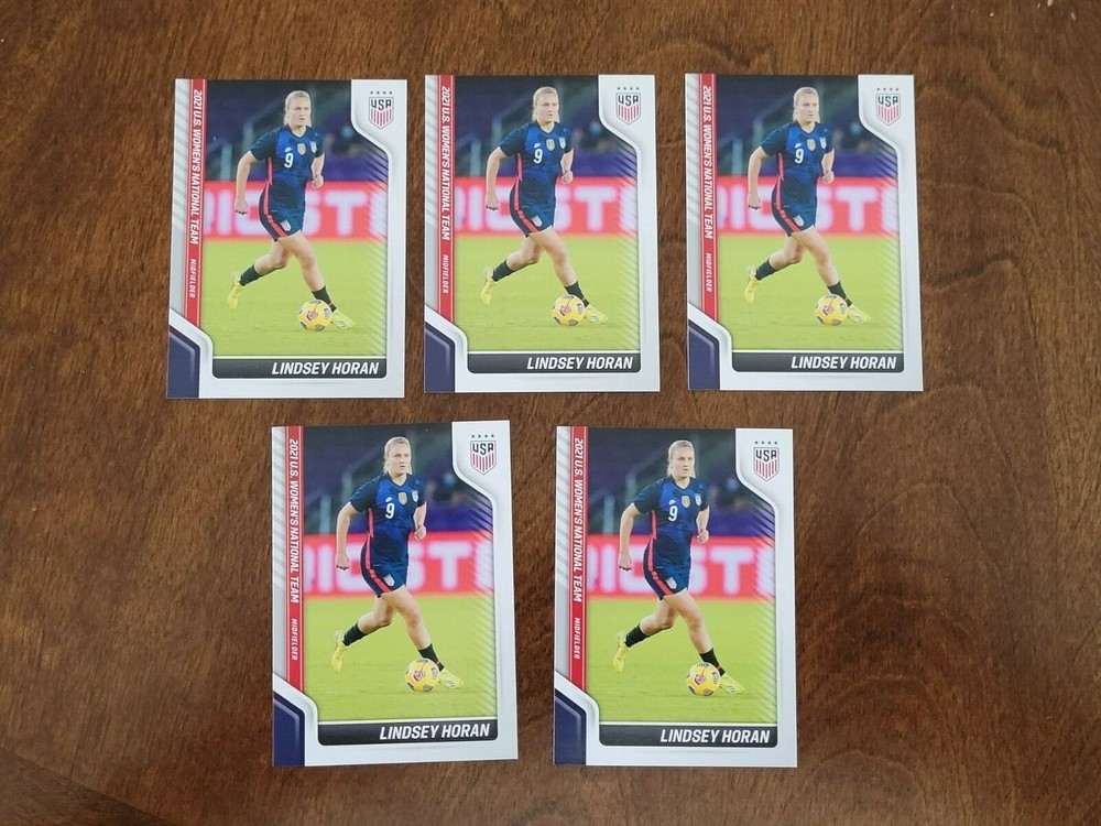 Lindsey Horan 5-Card Lot 2021 USWNT Panini Instant Soccer Trading Cards