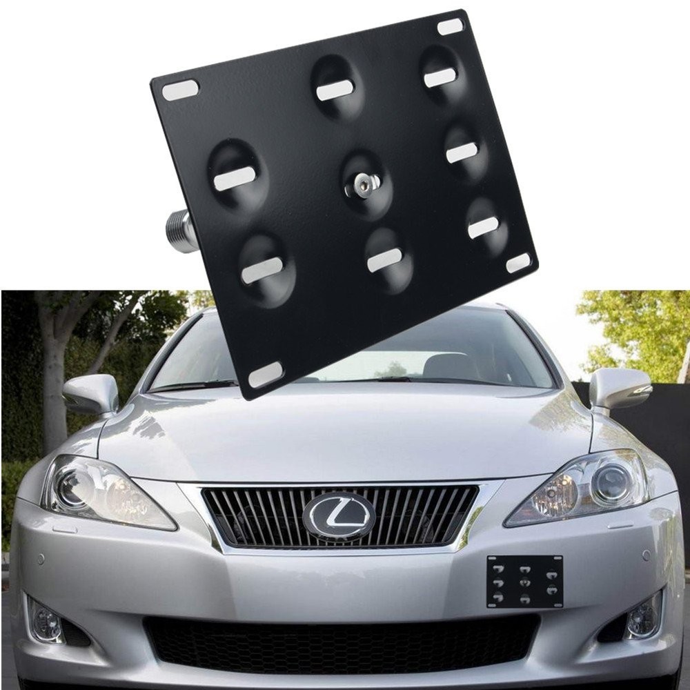 Sport Front Bumper Tow Hook License Plate Mount Bracket for Lexus Bolt-On