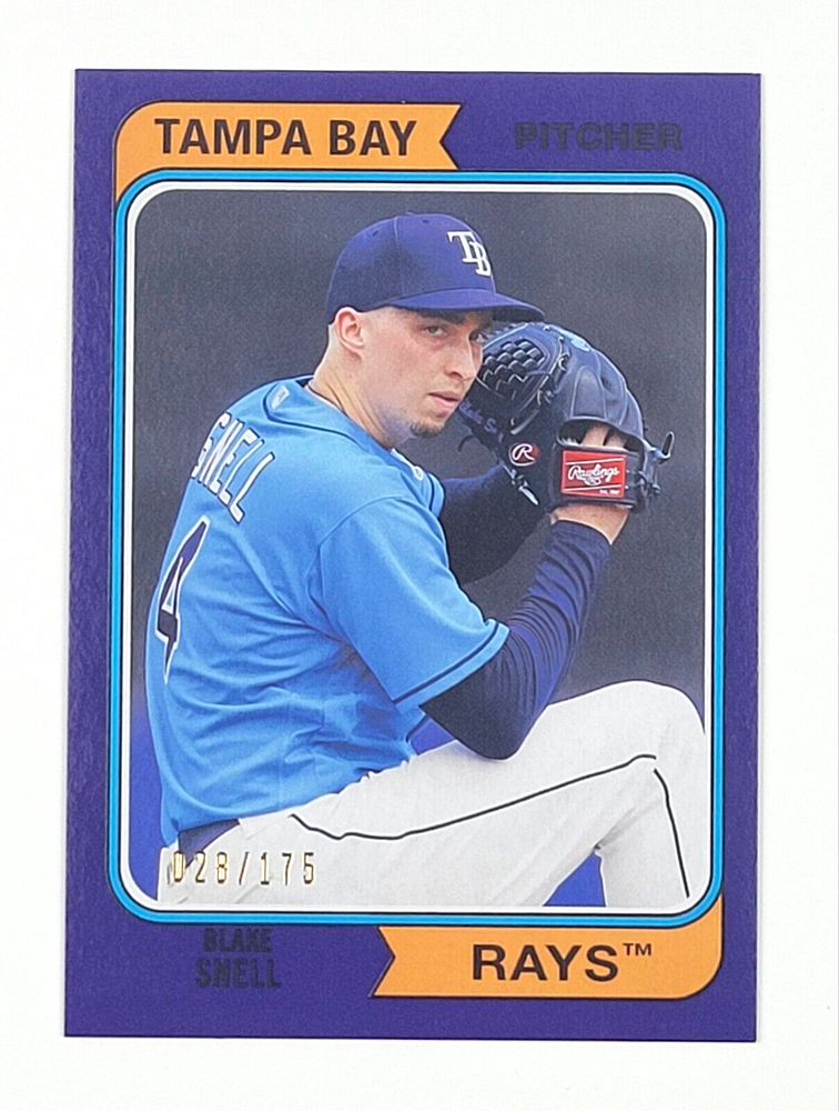 2020 Topps Archives Purple Blake Snell #138 /175 Tampa Bay Rays Baseball Card