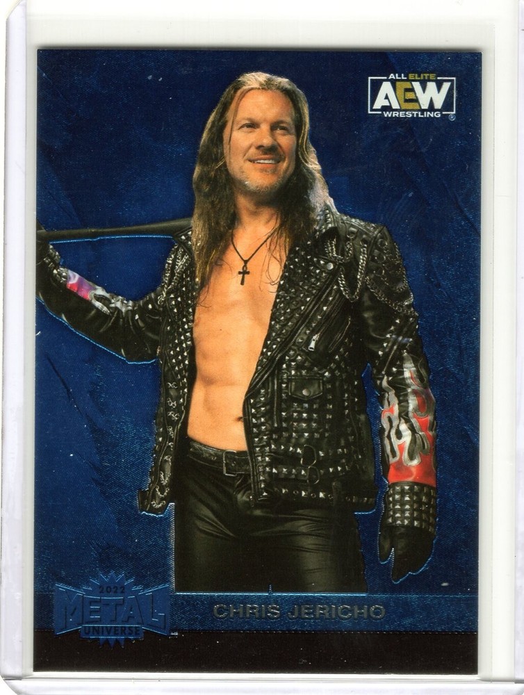 2022 AEW Metal Universe Blue Spectrum  Chris Jericho