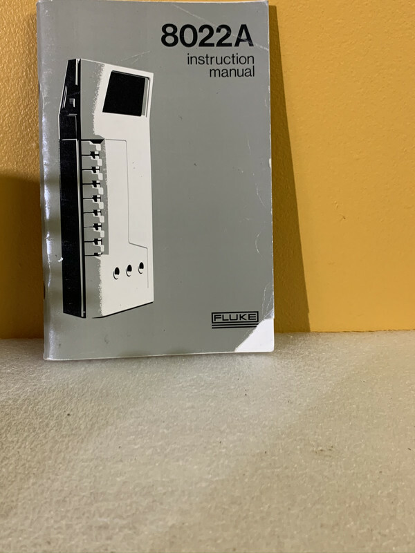 Fluke 515767 8022A Digital Multimeter User Guide Instructions Manual