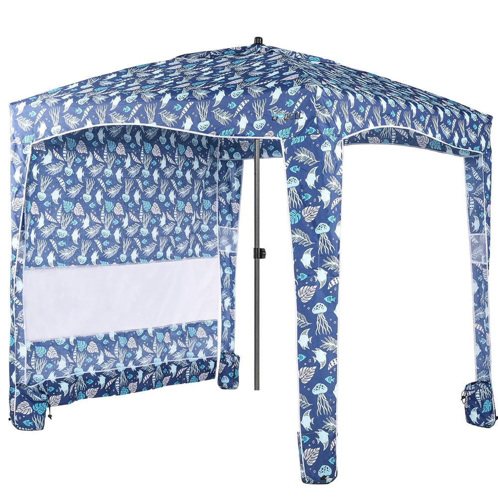 Beach Tent Easy Set Up Canopy Sun Shelter Cool Cabana Shade with UPF 50+UV Pr...