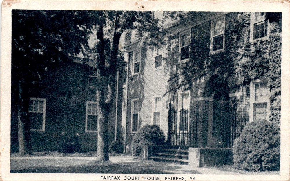 FAIRFAX COURT HOUSE, FAIRFAX, VA, Eagle Post Card View Co., Postcard