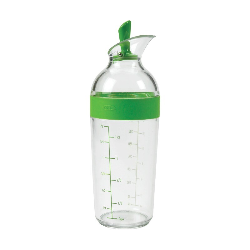 OXO SoftWorks 12 oz Green Salad Dressing Shaker for Effortless Mixing
