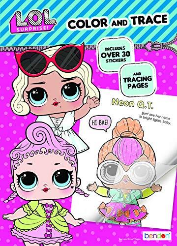 L.O.L. Surprise Color & Trace Activity Book Bendon 42756Multicolor