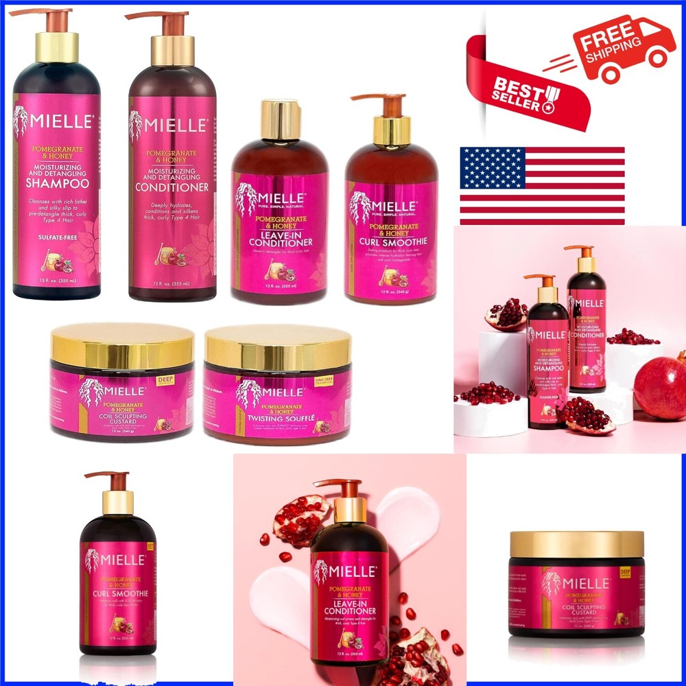 Nourishing Pomegranate & Honey Oil for Curly Hair - Rosemary and Mint Infused