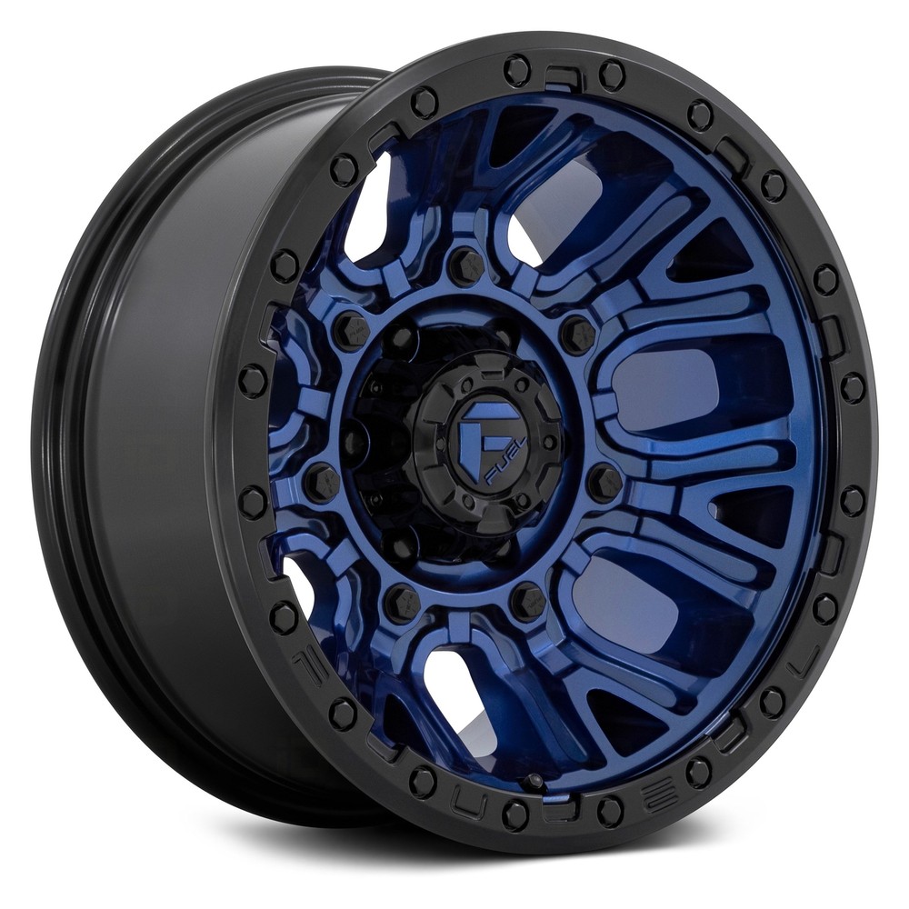 20x10 Fuel D827 TRACTION Wheel -18 Offset 8x165.1 Blue Single Rim