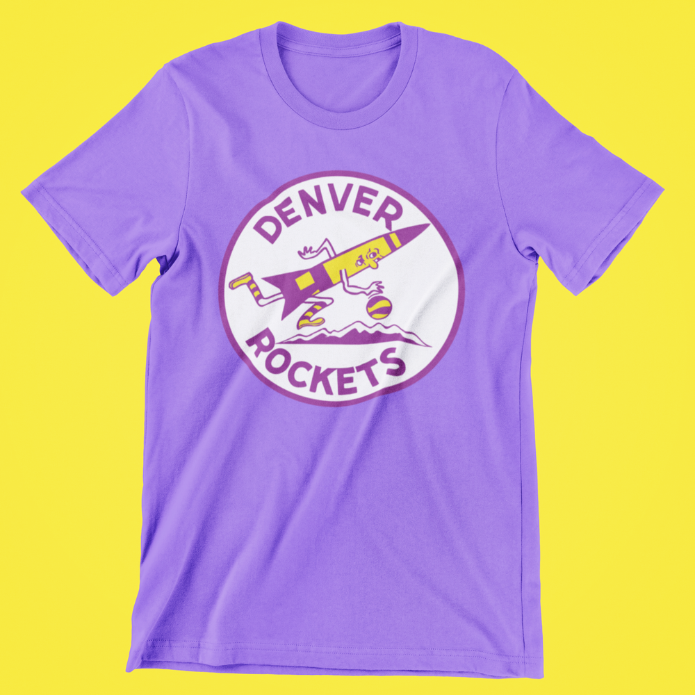 Denver Rockets ABA Basketball Nuggets NBA VTG Premium Blend Graphic T-Shirt-image