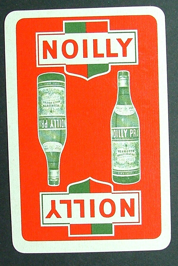 1 x Joker playing card single swap Drink Noilly Prat Vermouth AD 359