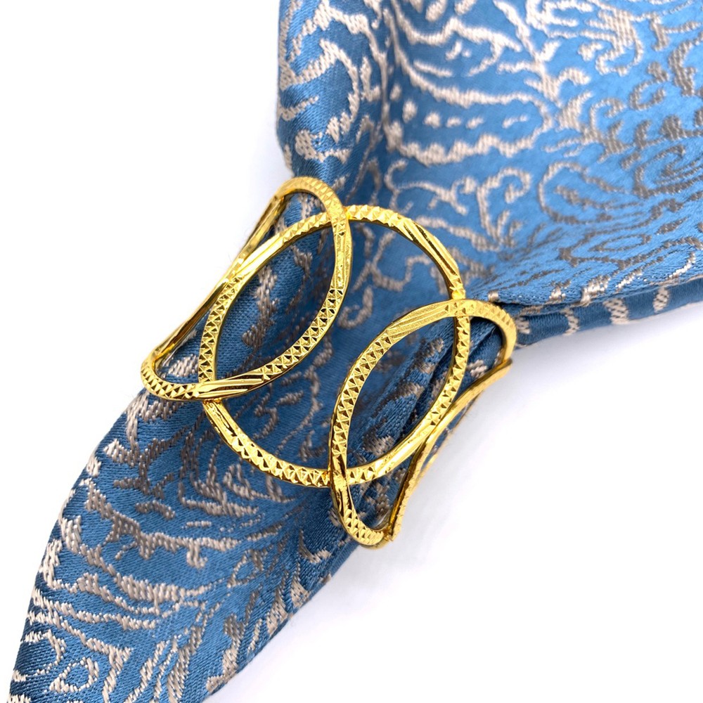 6pcs Serviette Rings Eye-catching Anti-rust Table Decoration Napkin Rings