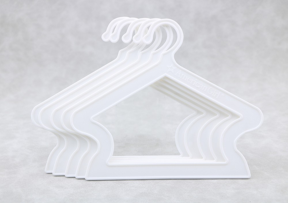 American girl 5pcs white hanger for 18'' doll outfit clothes