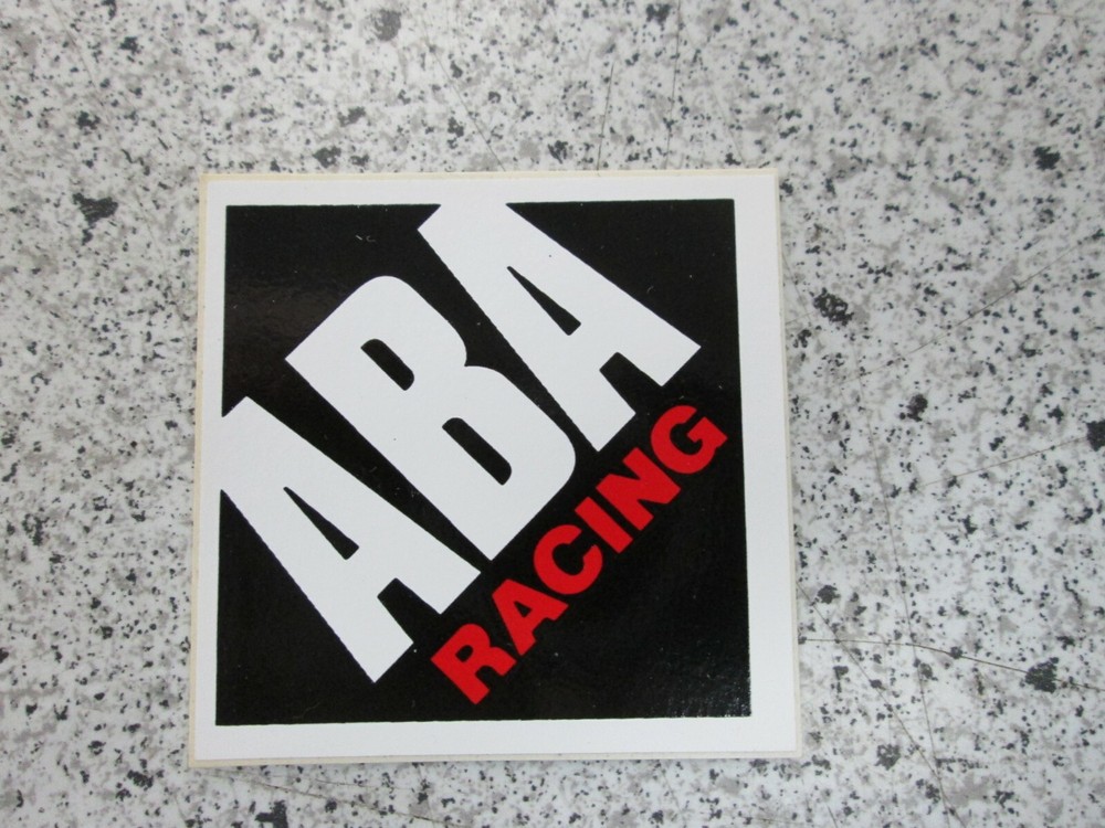 ABA sticker American Bicycle Association BMX racing number plate sticker-image