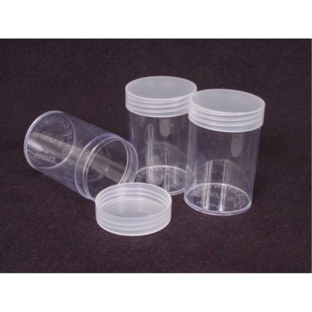 ROUND COIN STORAGE TUBES (Quantity of 10) - HALF DOLLAR