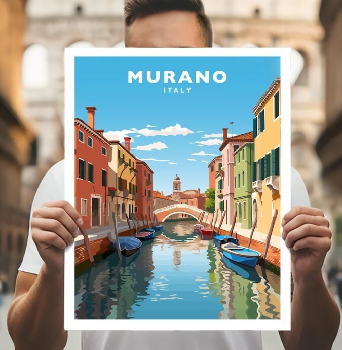 Murano Italy Travel Wall Art Poster Print