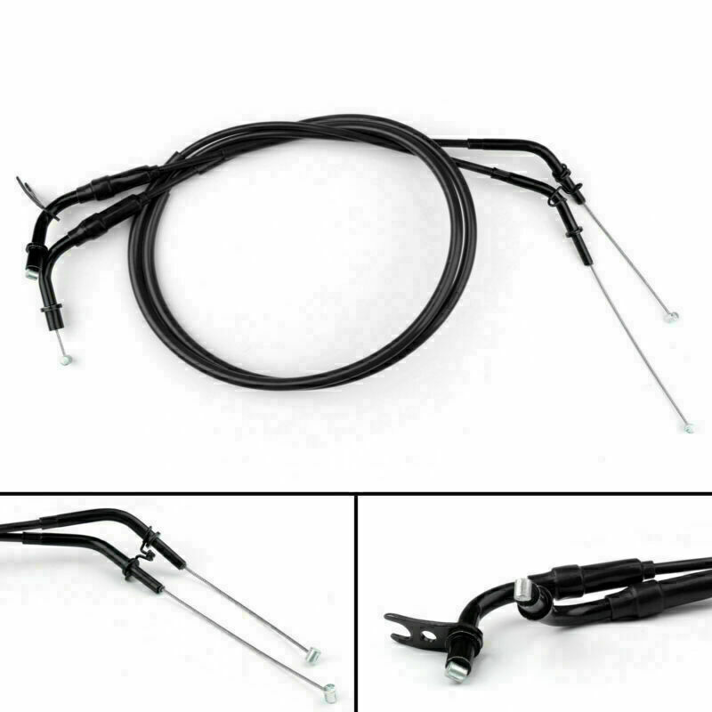 Throttle Cable Push/Pull Wire Line Gas For Kawasaki Z1000 2011-2013 Black UE UE