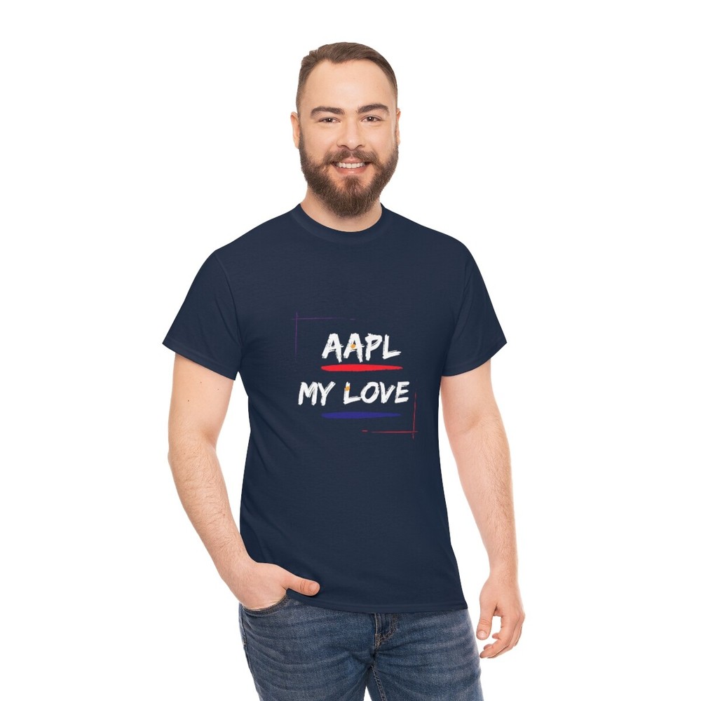 AAPL Apple My Love Stock Market Graphic T-Shirt Unisex All Sizes Fast Shipping  -image